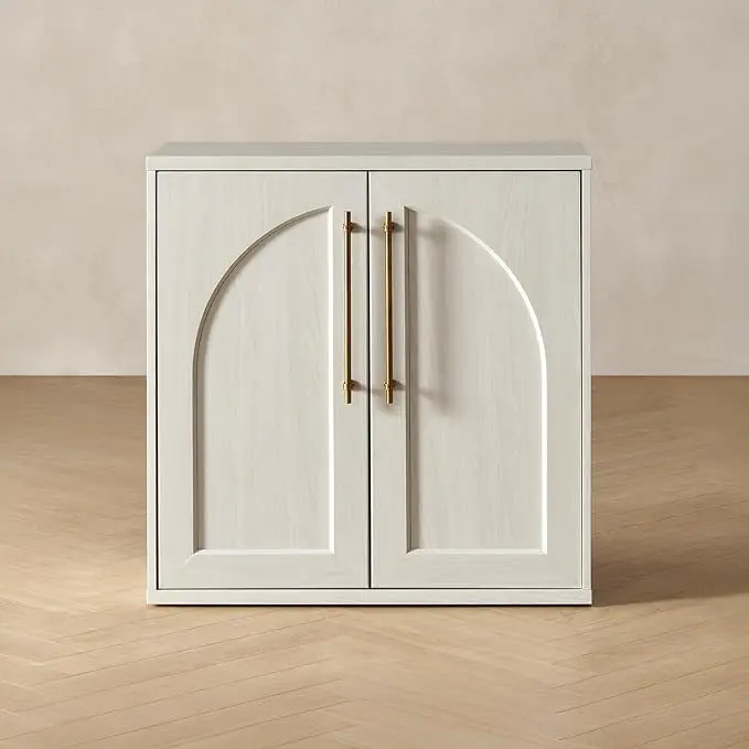 mopio Blake Storage Cabinet, Small Modular Accent Display Sideboard Buffet