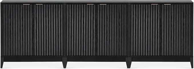mopio Brooklyn Fluted Storage Cabinet, Modular Accent Buffet Sideboard