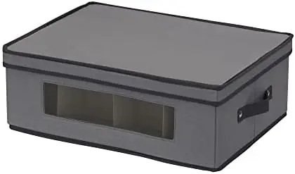 Mug and Tumbler Vision China Storage Box Chest, Gray