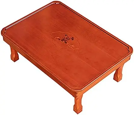 Multifunctional Korean Wooden Coffee Table, Square Folding Dining Table
