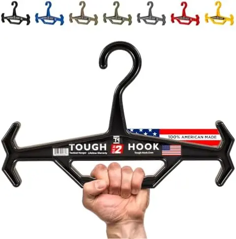 Multipurpose Heavy Duty Hanger, USA Made, Tactical Gear, 1 Black