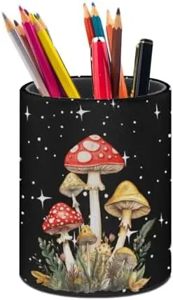 Mushroom Pen Holder Pencil Cup for Desk Organizer