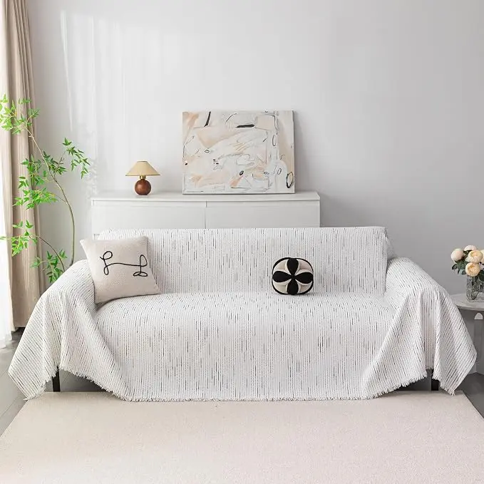 MYSKY HOME Couch Covers for 3 Cushion Couch Sofa, Sectional Couch Cover L Shape