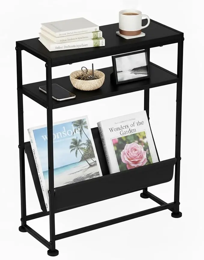 Narrow End Table for Small Spaces