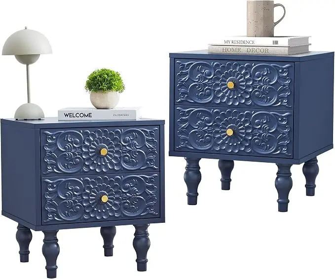 Nightstand, Farmhouse Bedside Table