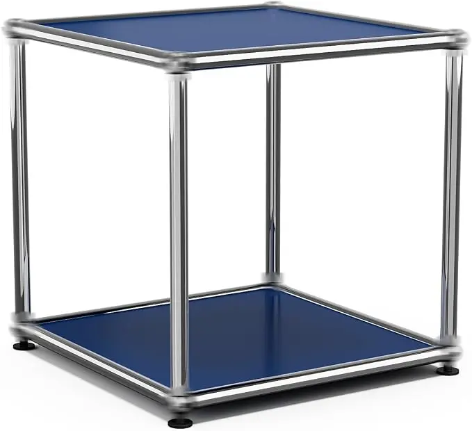 Nightstand Modern Storage Cabinet Blue A Versatile Free-Standing Organizer