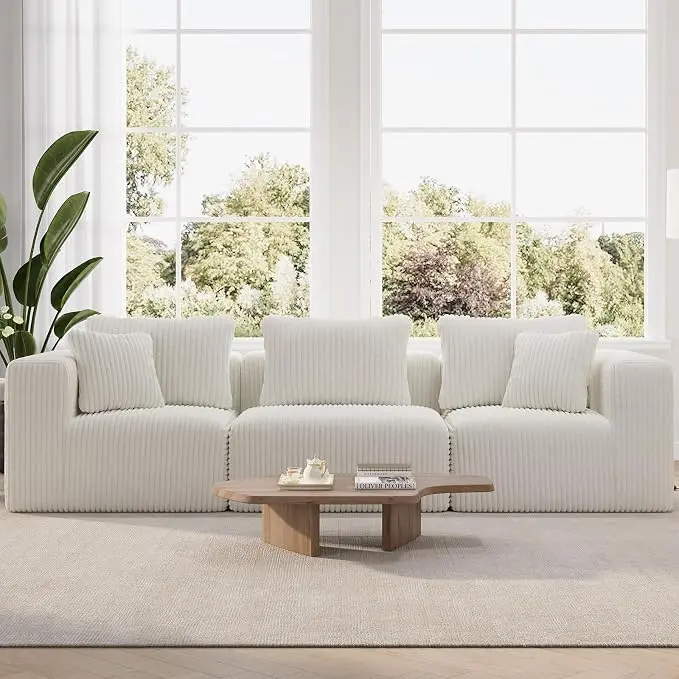 Novilla 106" Modular Sectional Sofa, Modern Cloud Sectional Couch
