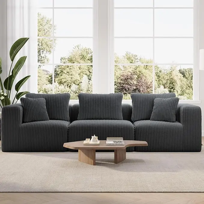 Novilla 106" Modular Sectional Sofa, Modern Cloud Sectional Couch