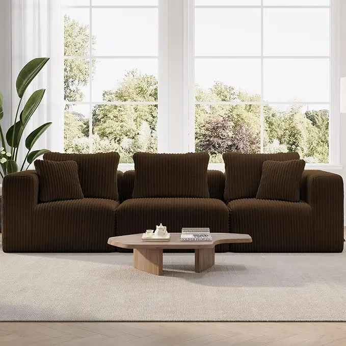 Novilla 106" Modular Sectional Sofa, Modern Cloud Sectional Couch