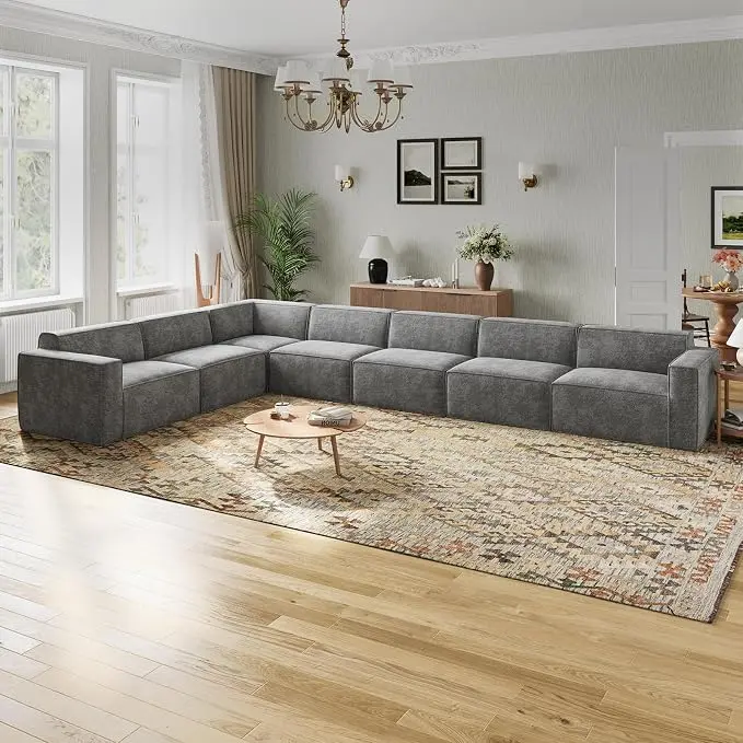 Novilla 176" Modular Sectional Sofa, No Assembly Cloud Sectional Couch