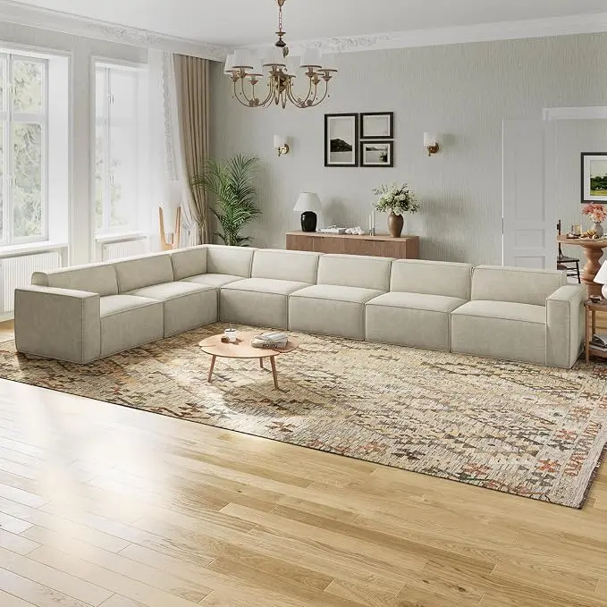 Novilla 176" Modular Sectional Sofa, No Assembly Cloud Sectional Couch