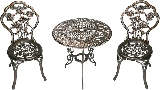 Oakland Living 3-Piece Rose Bistro Set