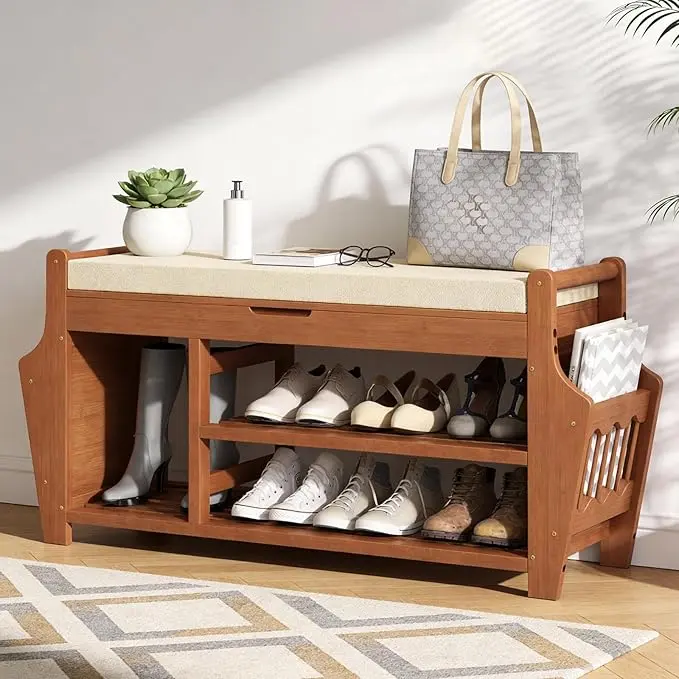 oakvivo 47.2in Shoe Bench Entryway