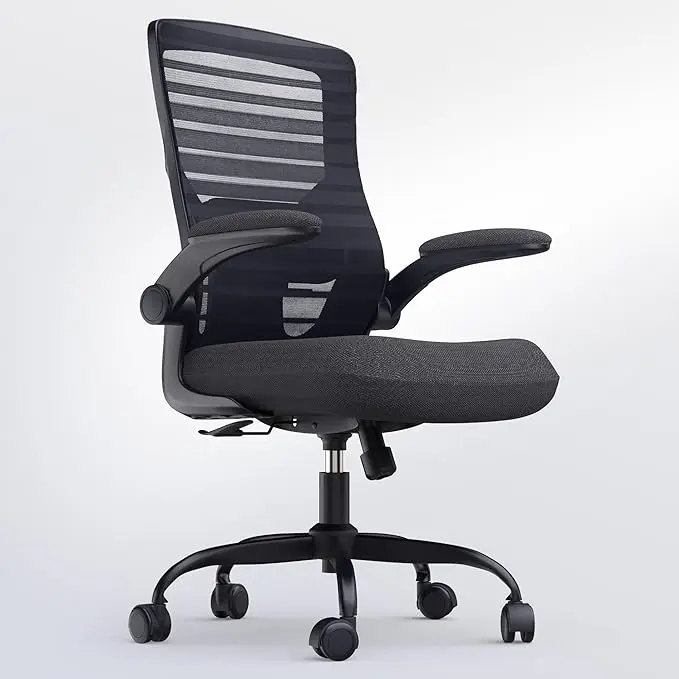 Office Desk Chair for Long Hours & Lower Back Pain Relief – 4“ Thick Molded