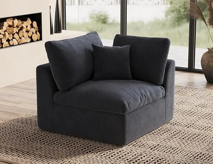 ohllob Corner Seat for Cloud Sectional Couches Living Room, Warm White