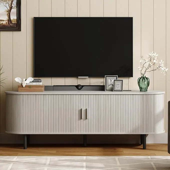 ONBRILL 63" TV Stand with Power Outlet