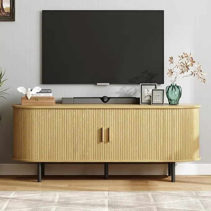 ONBRILL 63" TV Stand with Power Outlet