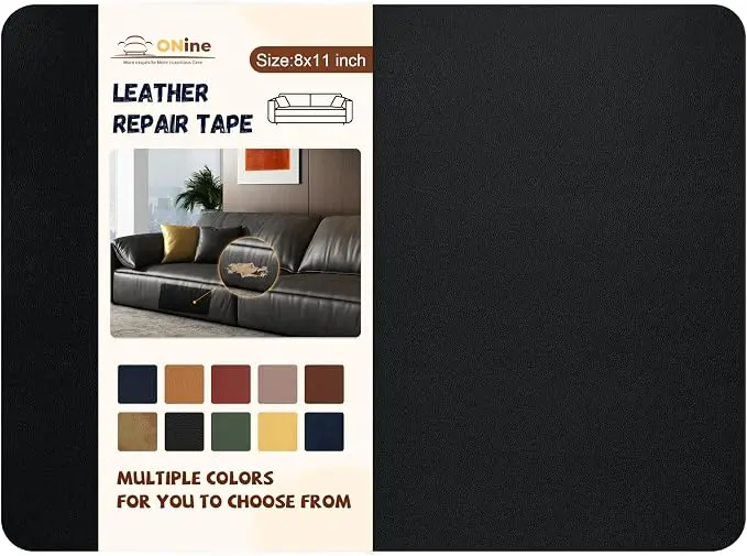 ONine Leather Repair Patch, Self-Adhesive Couch Patch, Car Seats Backpack