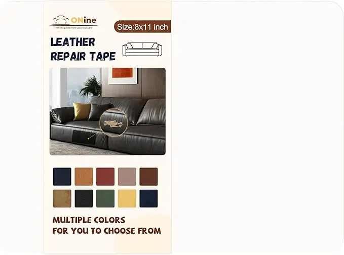 ONine Leather Repair Patch,Self-Adhesive Couch Patch,Multicolor Available