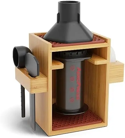 Organizer for AeroPress, Coffee Caddy Stand & Paper Filter Holder - Compact