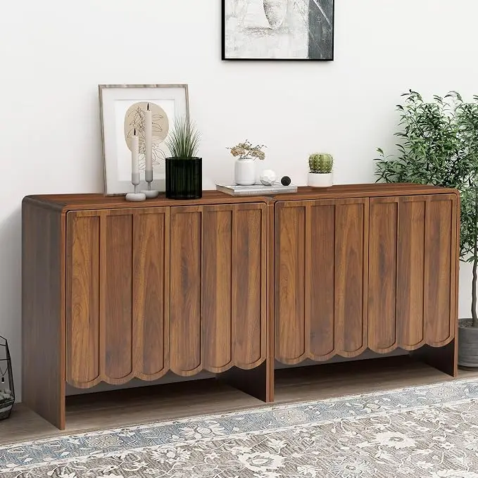 ORRD Sideboard Buffet Cabinet Set of 2, Accent Storage Cabinets