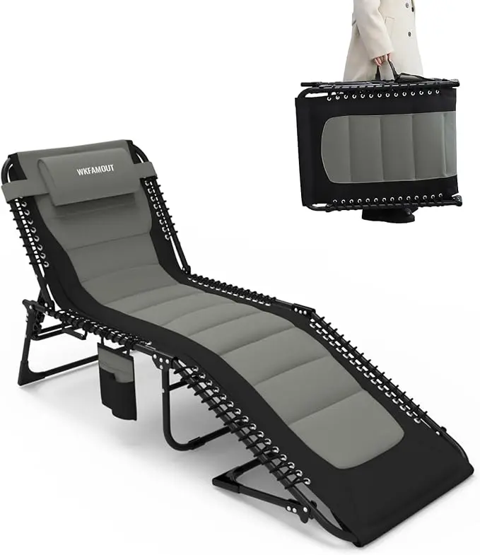 Outdoor Folding Lounge Chair Padded