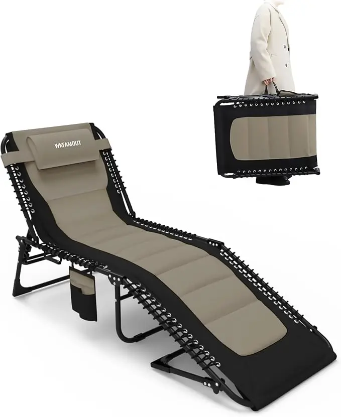 Outdoor Folding Lounge Chair Padded