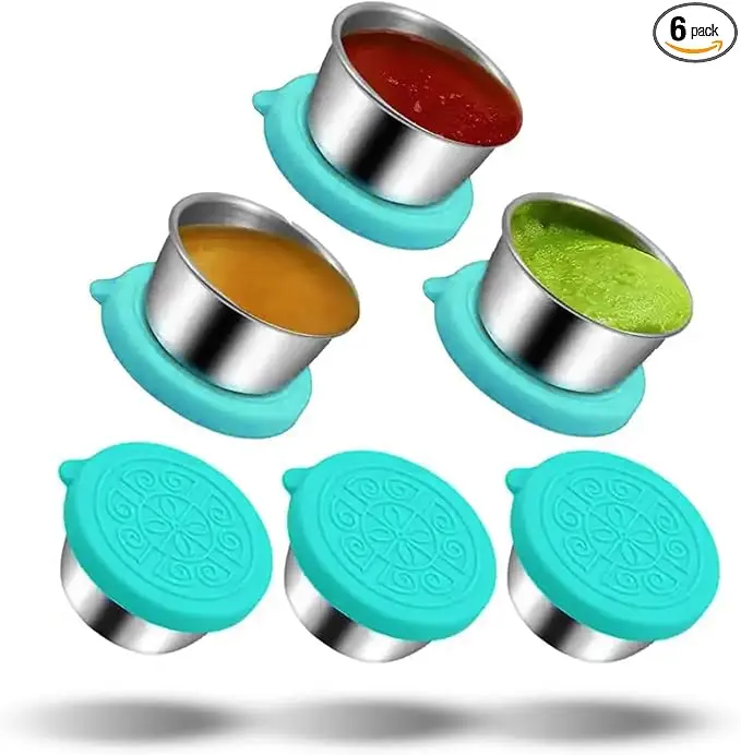 Pack of 6 Salad Dressing Container To Go