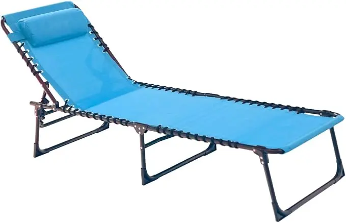 Patio Lounge Chair Folding Chaise Bed