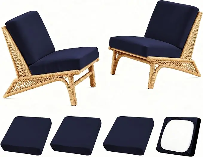 Patio Stretch Cushion Covers, Chair Cushion Covers& Sofa Replacement Slipcovers