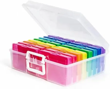 Photo Storage Boxes with Handle, Photo Organizers and Storage