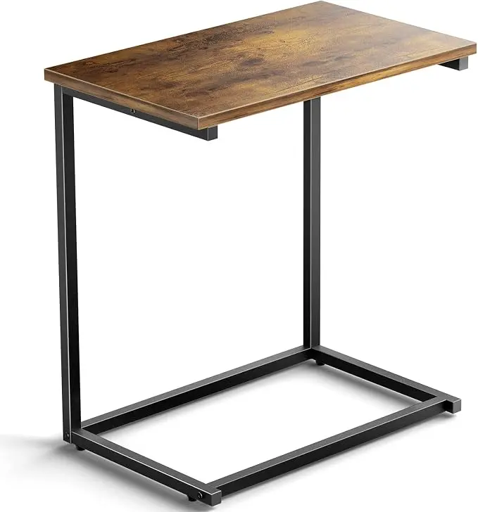Pipishell C Shaped End Table 27 inches High, Side Table