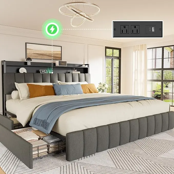 PRAISUN Bed Frame King Size