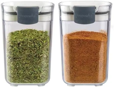 ProKeeper Seasoning & Spice Storage Containers – Airtight, Clear, 2-Pack