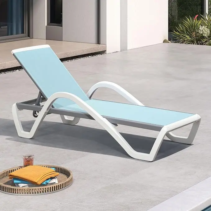PURPLE LEAF Patio Chaise Lounge Chair
