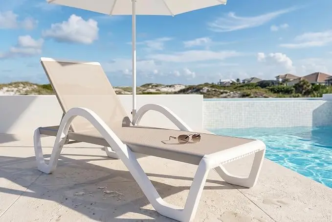 PURPLE LEAF Patio Chaise Lounge Chair