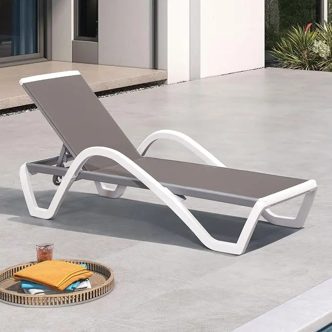 PURPLE LEAF Patio Chaise Lounge Chair