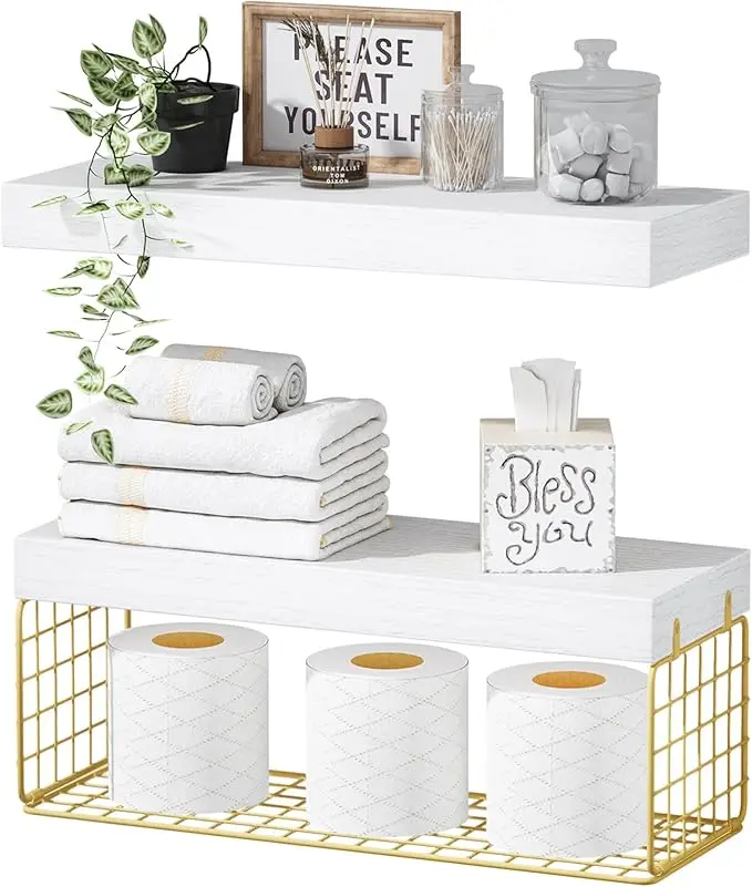 QEEIG Bathroom Shelves Over Toilet
