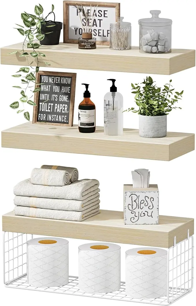 QEEIG Bathroom Shelves Over Toilet