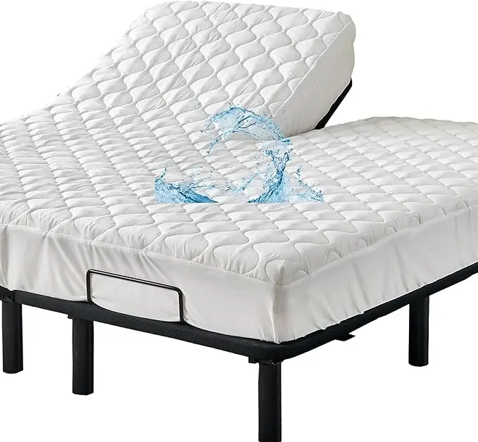 Quilted Waterproof Split Top California King Mattress Protector Pad
