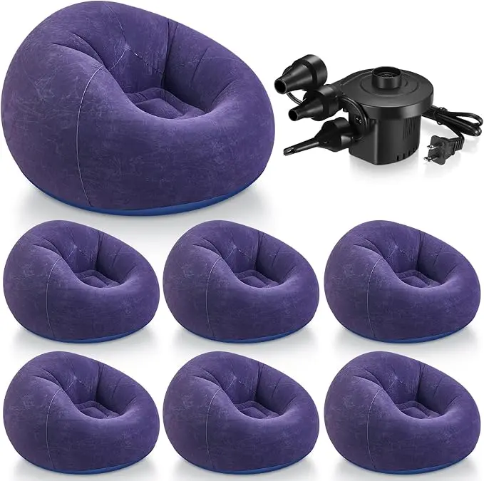Realspring 6 9 12 Pcs Inflatable Bean Bag Chairs
