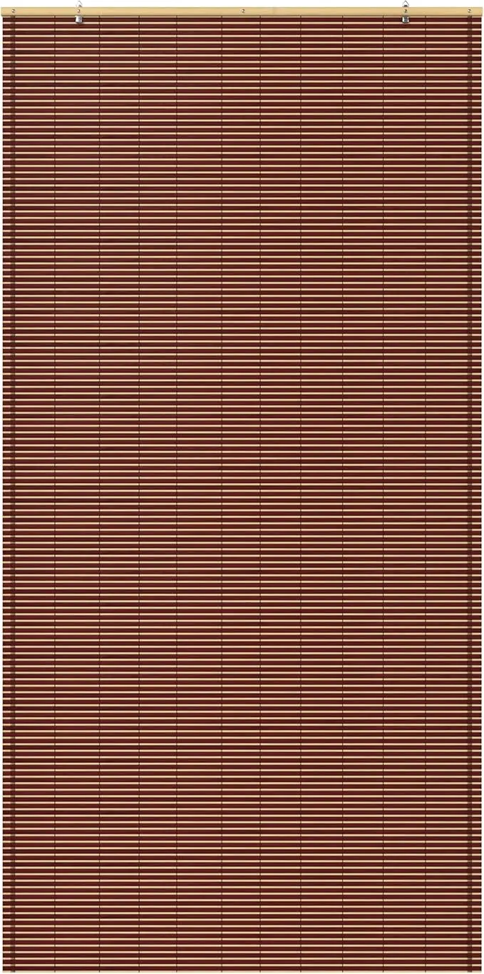Red Lantern Bamboo Cordless Window Shade