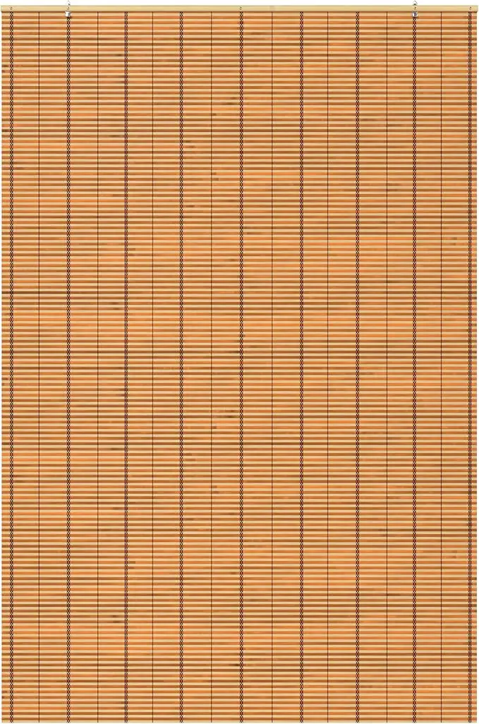 Red Lantern Burnt Bamboo Cordless Window Shade