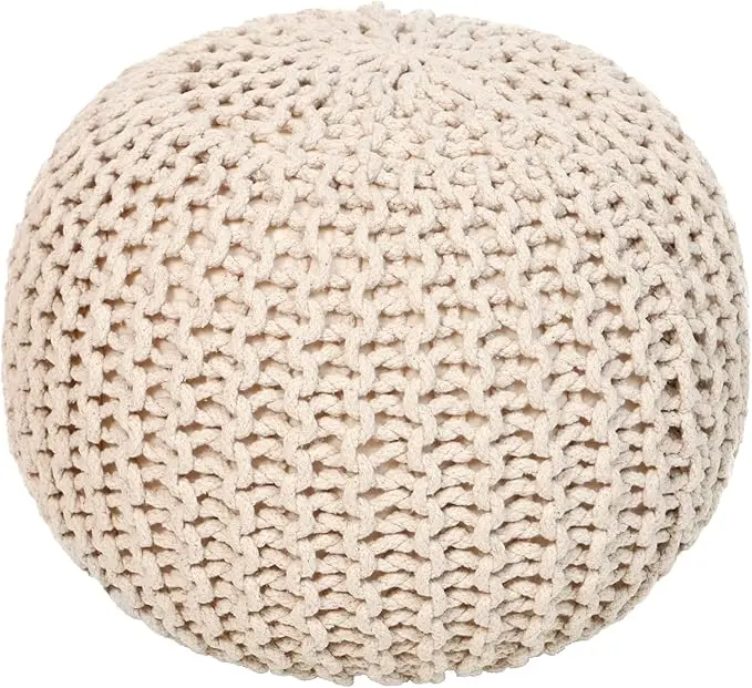 REDEARTH Round Pouf Ottoman