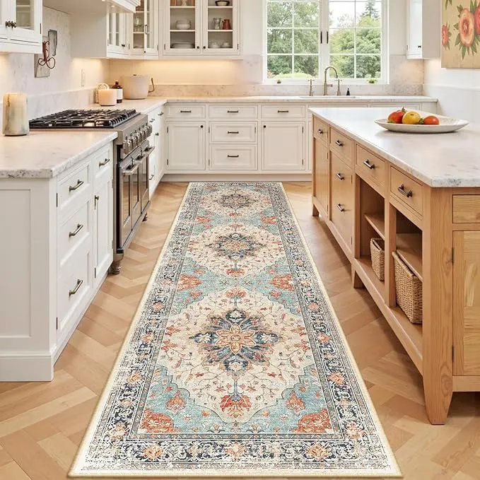 RELEANY Area Rugs 2'x7' Runner Rug Non Slip Washable
