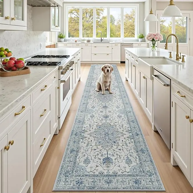 RELEANY Area Rugs 3'x12' Runner Rug Non Slip Washable