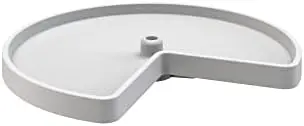 REV-A-SHELF Value Line Polymer Kidney-Shaped Lazy Susan Shelf for Corner Base Cabinets