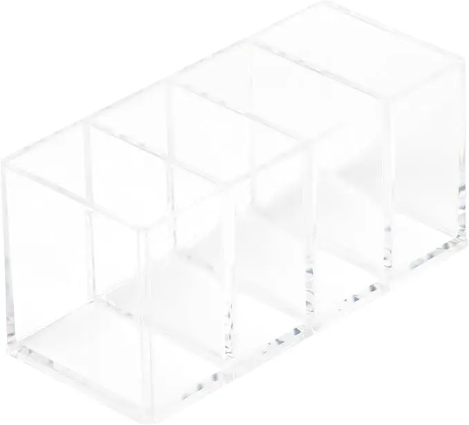 Richards Homewares Cosmetic Tray, 4-Compartment, Clear