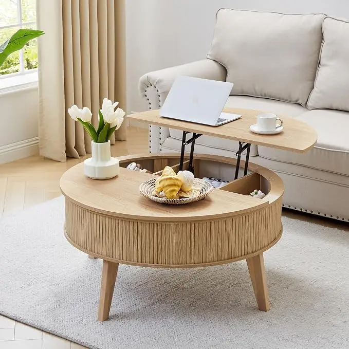 Round Lift Top Coffee Table