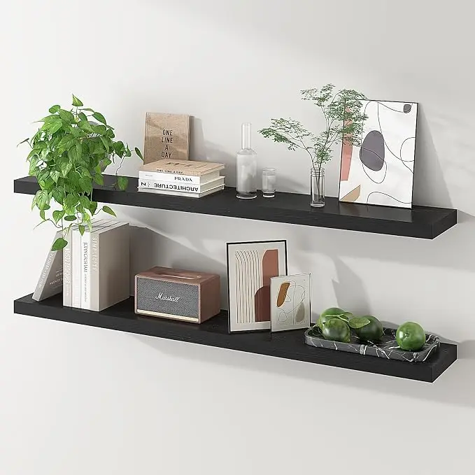 SAUMONIERES 48 Inch Floating Wall Shelves